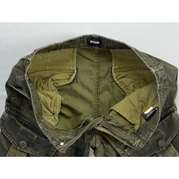 Hudson Flynn Skinny Cargo Stretch Jeans. Perfectly Faded Camo. Tag 30, 32X29. - Picture 7 of 9
